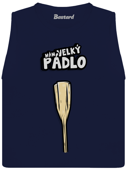 Velký pádlo dámské tílko volné Navy