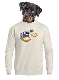 unisex mikina bez kapuce