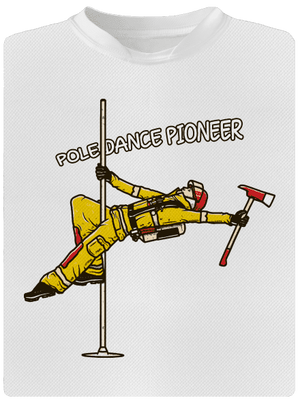 Pole Dance Pioneer pánské sportovní tričko White