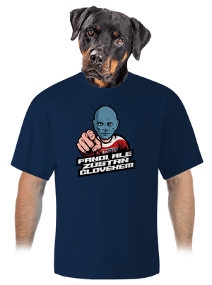 Fandi, ale zůstaň Fantomasem unisex tričko oversized Midnight Blue