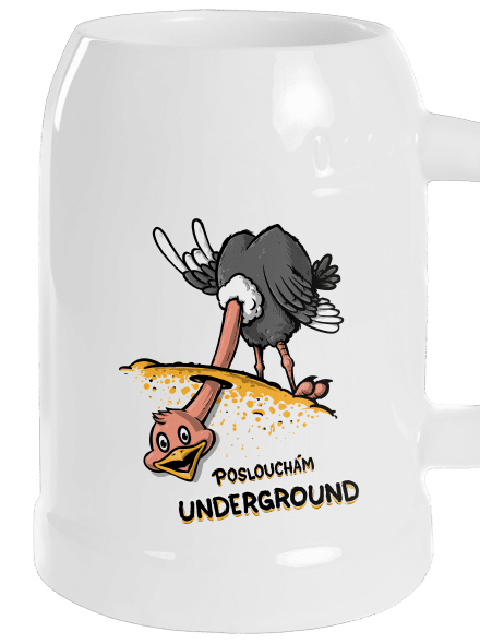 Underground půllitr White