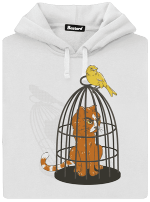 Ptačí odplata dámská mikina klokanka White