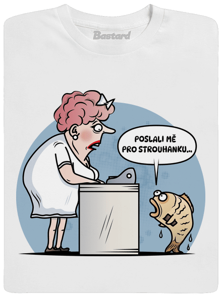 Strouhanka pánské dlouhý rukáv White