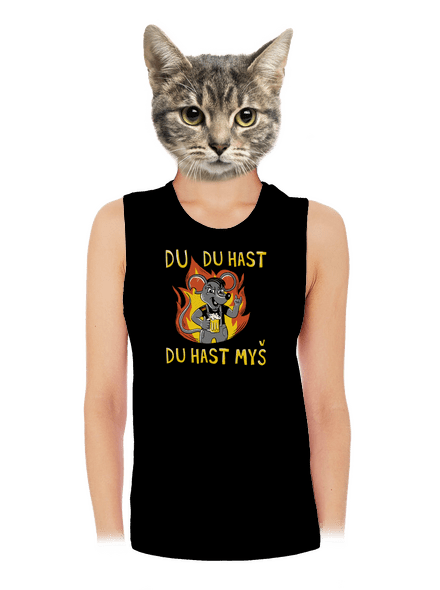 Du hast myš dámské tílko volné Black