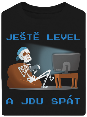 Ještě level unisex tričko oversized Black