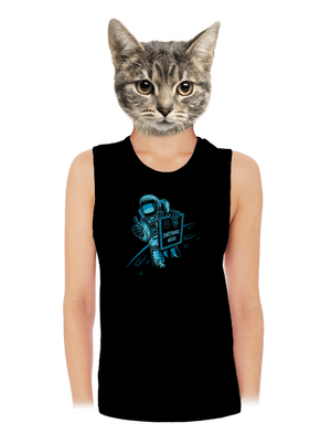 Zaměstnanec měsíce dámské tílko volné Black