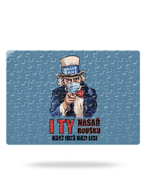 Nasaď roušku puzzle White