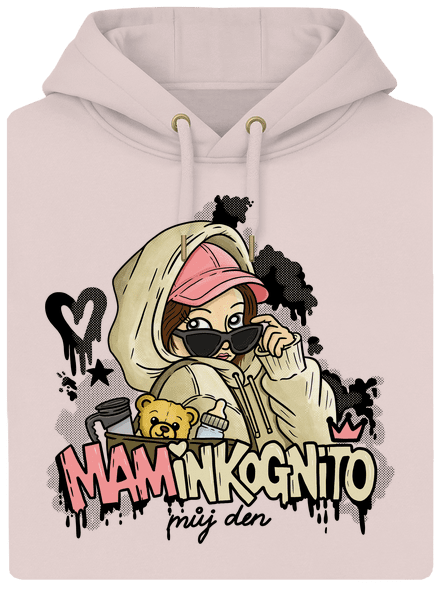 Maminkognito unisex mikina premium Rose Chalk