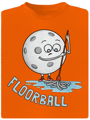 Floorball dětské sportovní tričko Neon Orange