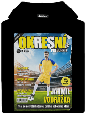 Fotbalová hvězda dětská mikina klokanka Black