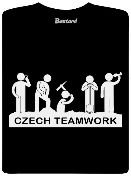 Czech Teamwork pánské tričko Black