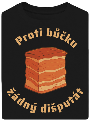 Proti bůčku žádný dišputát unisex tričko oversized Black