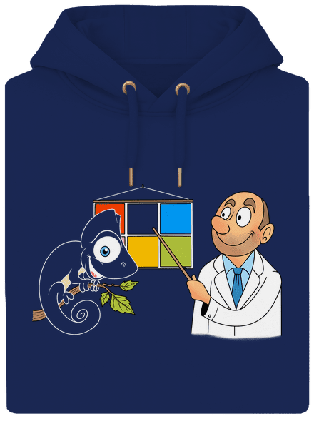 Chameleon u lékaře unisex mikina premium Navy
