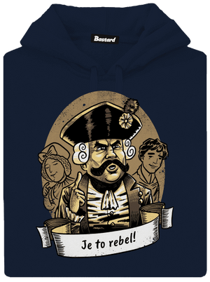 B14: S čerty nejsou žerty pánská mikina klokanka Navy