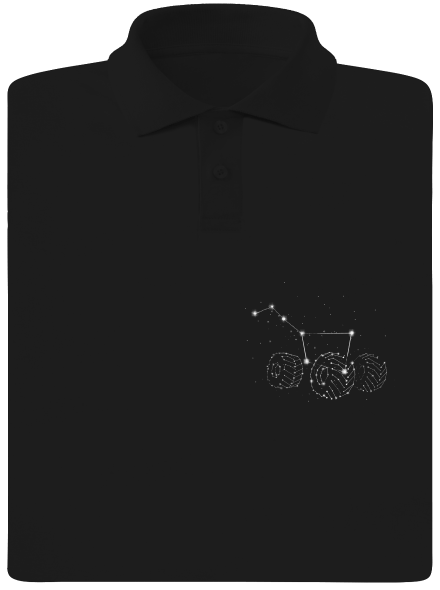 Velký vůz pánská polokošile Black