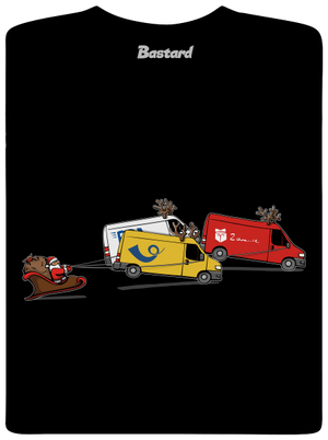 Santa se soby dětské tričko Black