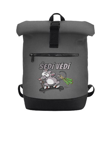 Šedí vědí - myšák batoh Grey Marl