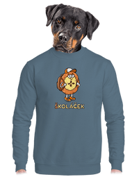 unisex mikina bez kapuce