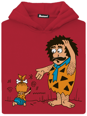 Pokrok nezastavíš dětská mikina klokanka Fire Red