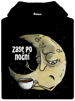 Zase po noční dámská mikina klokanka Black