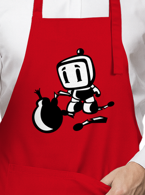 Bomberman zástěra Red
