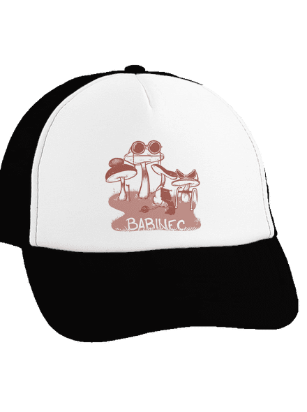 Babinec kšiltovka truckerka Black cap
