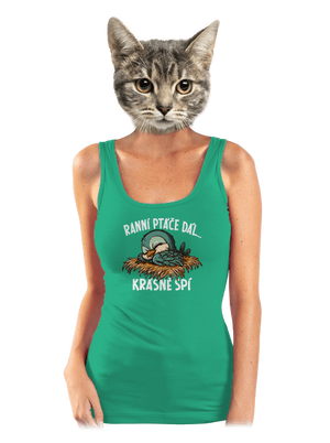 Ranní ptáče spí dámské tílko klasické Mint Mal