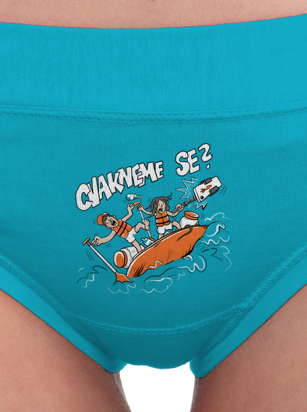Cvakneme se dámské kalhotky Turquoise