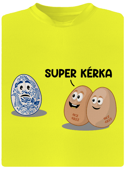 Super kérka pánské sportovní tričko Neon Yellow
