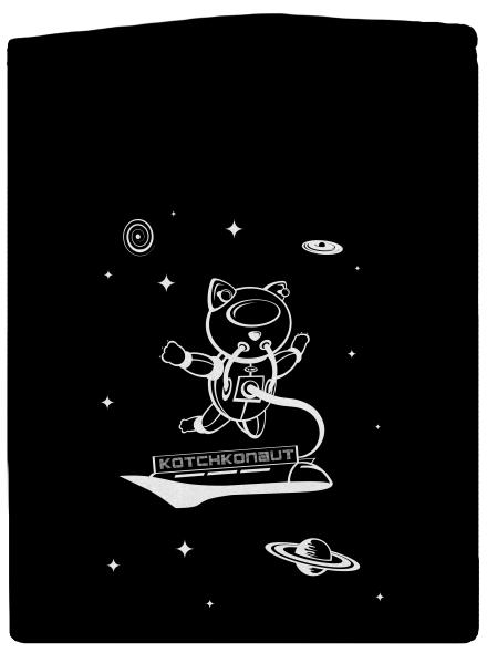 Kotchkonaut pánská mikina na zip Black