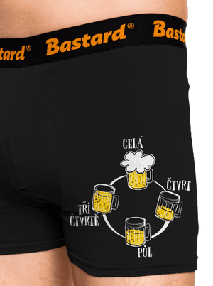 Pivní hodiny boxerky Black