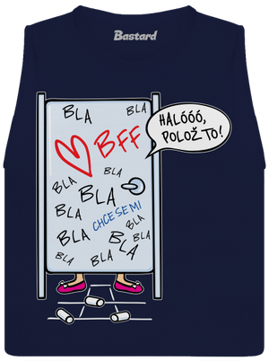 Obsazeno dámské tílko volné Navy