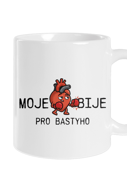 Moje srdce bije klasický hrnek White
