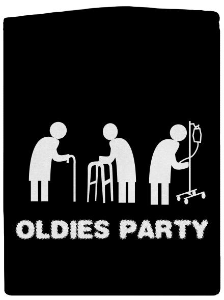 Oldies party dámská mikina na zip Black