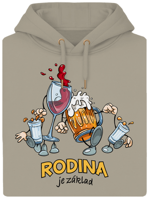 Rodina je základ unisex mikina premium Pastel Macchiato