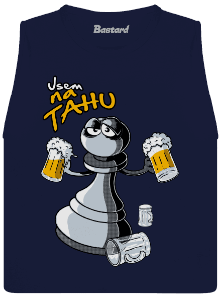Na tahu dámské tílko volné Navy