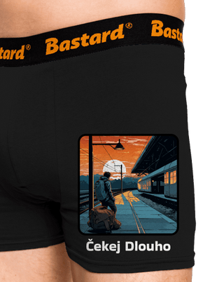 Čekej dlouho boxerky Black