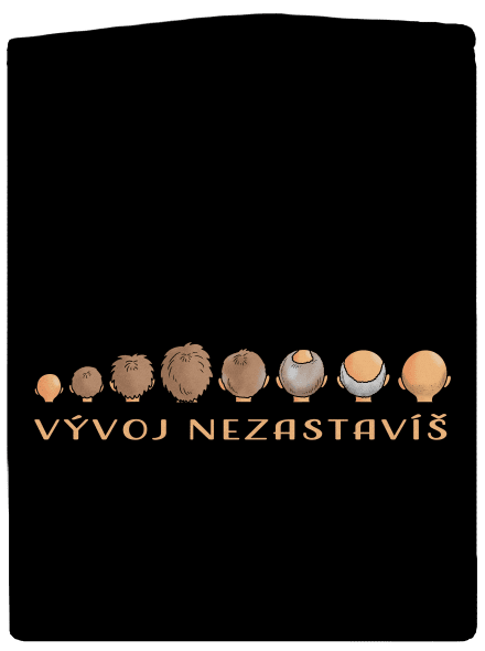 Vývoj nezastavíš dámská mikina na zip Black