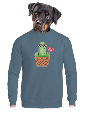 Pozor píchám unisex mikina bez kapuce Nordic Blue