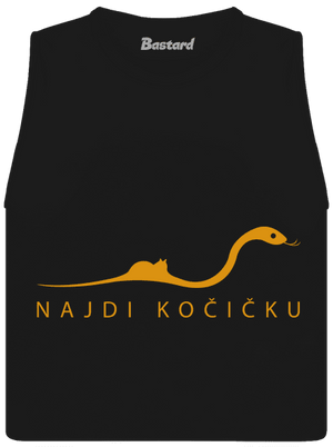 Najdi kočičku dámské tílko volné Black