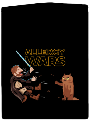 Allergy Wars pánská mikina na zip Black