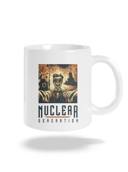 Nuclear generation klasický hrnek White