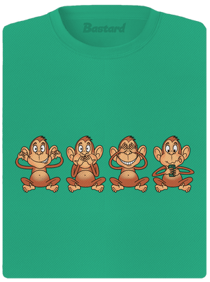 Opička s mobilem dámské sportovní tričko Mint Mal