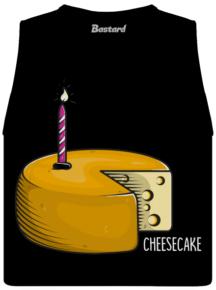 Cheese cake dámské tílko volné Black