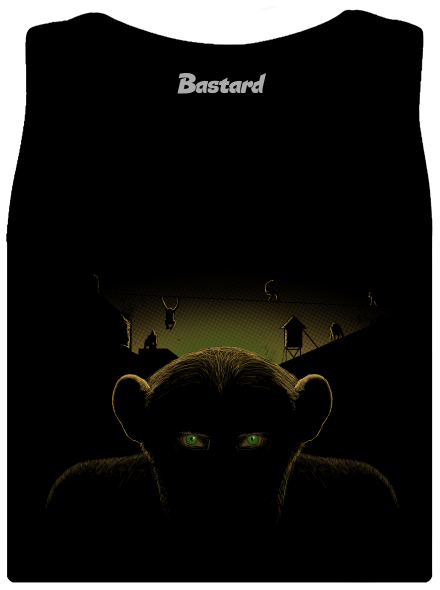 Opičí planeta dámské tílko klasické Black
