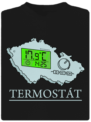 Termostát dětské sportovní tričko Black