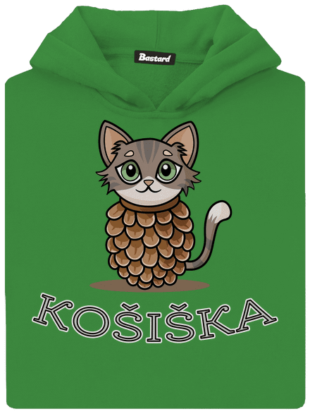 Košiška dětská mikina klokanka Kelly Green AWD