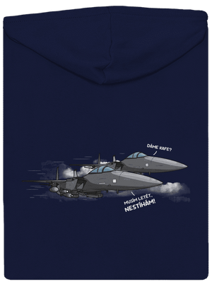 Stíhačka nestíhá pánská mikina na zip Navy