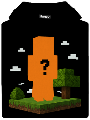 Minecraft z vlastní fotky dětská mikina klokanka Black