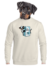 unisex mikina bez kapuce